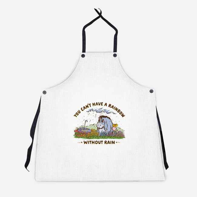 Rain And Rainbows-Unisex-Kitchen-Apron-kg07