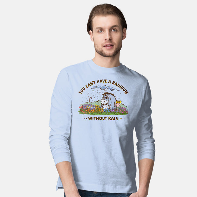 Rain And Rainbows-Mens-Long Sleeved-Tee-kg07