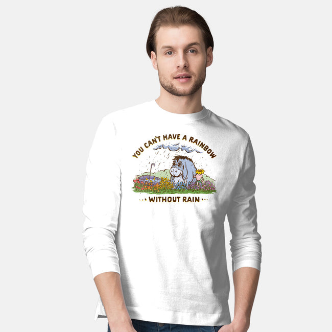 Rain And Rainbows-Mens-Long Sleeved-Tee-kg07