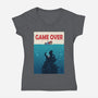 Ocean Attack-Womens-V-Neck-Tee-erion_designs