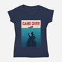 Ocean Attack-Womens-V-Neck-Tee-erion_designs
