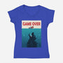 Ocean Attack-Womens-V-Neck-Tee-erion_designs
