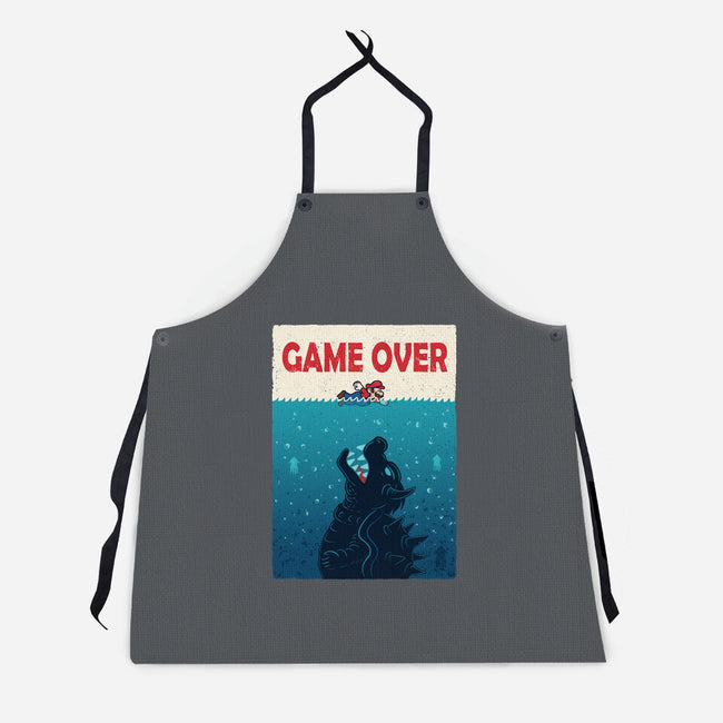 Ocean Attack-Unisex-Kitchen-Apron-erion_designs