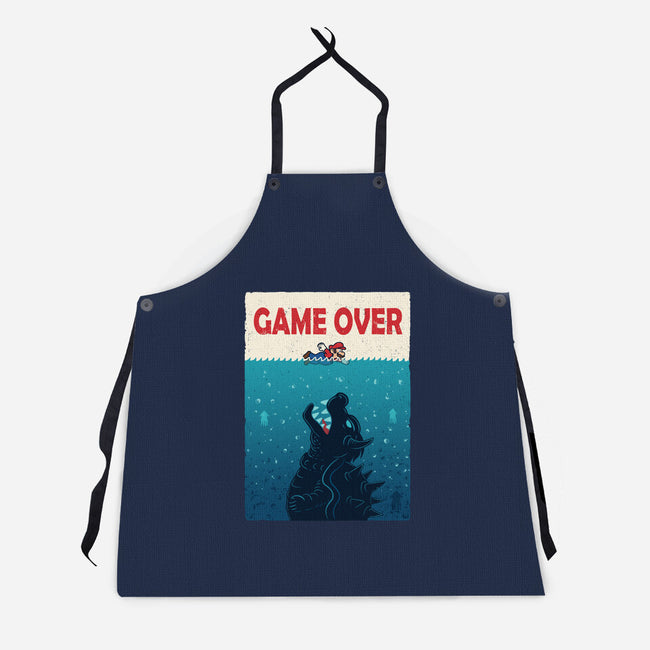 Ocean Attack-Unisex-Kitchen-Apron-erion_designs