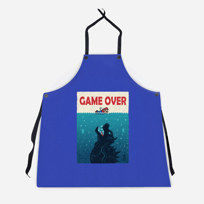 Ocean Attack-Unisex-Kitchen-Apron-erion_designs