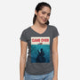 Ocean Attack-Womens-V-Neck-Tee-erion_designs