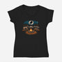 Analog Fears-Womens-V-Neck-Tee-NMdesign