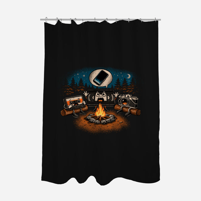 Analog Fears-None-Polyester-Shower Curtain-NMdesign