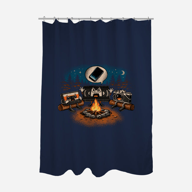 Analog Fears-None-Polyester-Shower Curtain-NMdesign