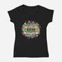 Spring Hits-Womens-V-Neck-Tee-NMdesign
