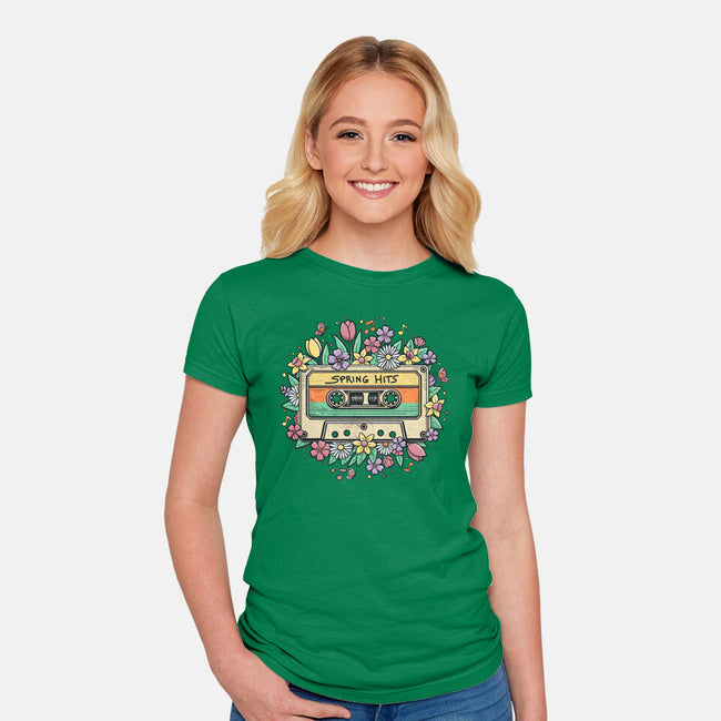 Spring Hits-Womens-Fitted-Tee-NMdesign