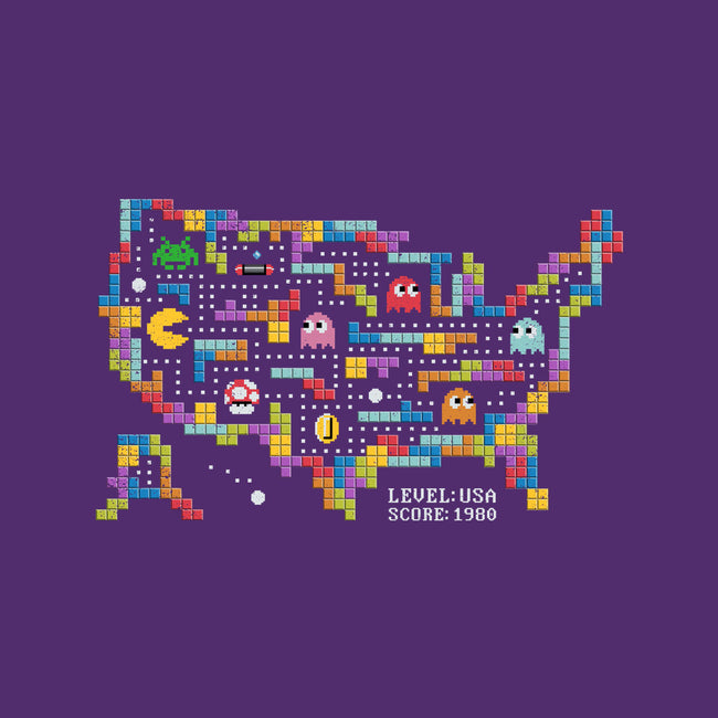 Retro Arcade USA-Womens-Fitted-Tee-NMdesign