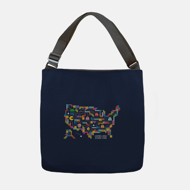 Retro Arcade USA-None-Adjustable Tote-Bag-NMdesign