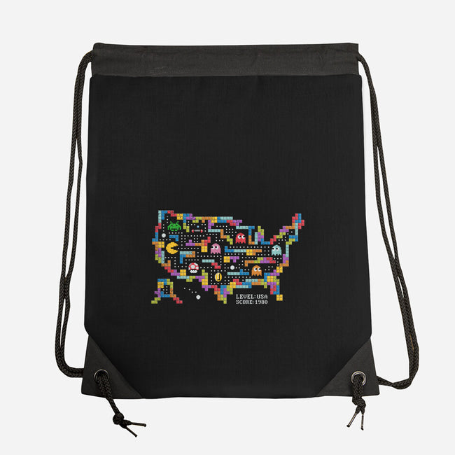 Retro Arcade USA-None-Drawstring-Bag-NMdesign