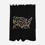 Retro Arcade USA-None-Polyester-Shower Curtain-NMdesign