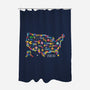 Retro Arcade USA-None-Polyester-Shower Curtain-NMdesign