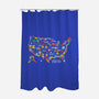 Retro Arcade USA-None-Polyester-Shower Curtain-NMdesign