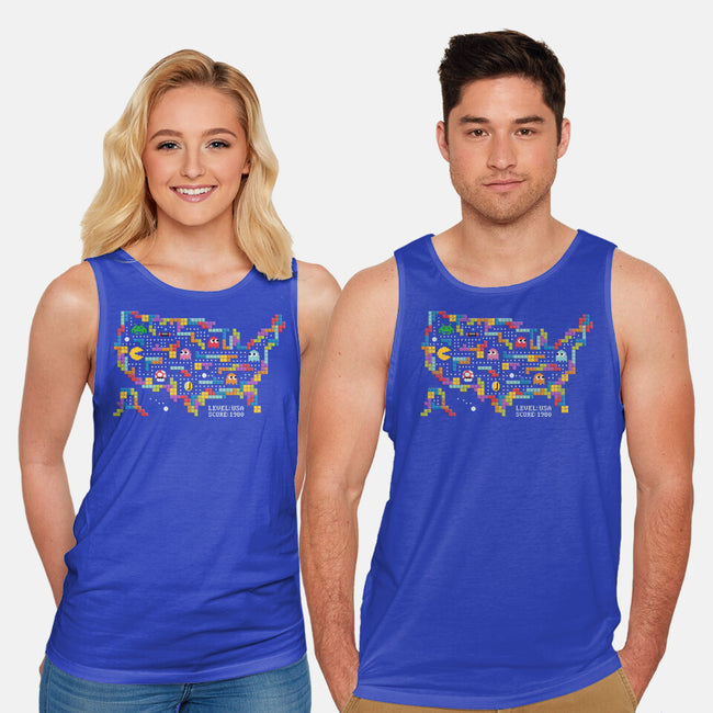 Retro Arcade USA-Unisex-Basic-Tank-NMdesign