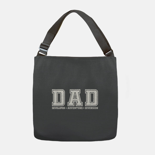 Developer Of Adventure And Diversion-None-Adjustable Tote-Bag-NMdesign