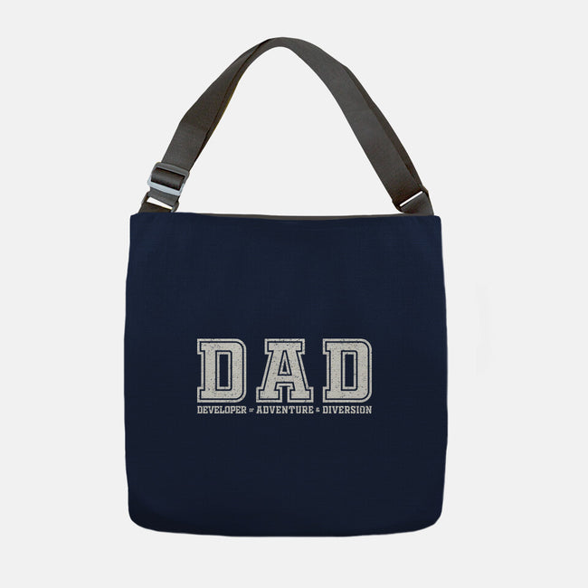 Developer Of Adventure And Diversion-None-Adjustable Tote-Bag-NMdesign