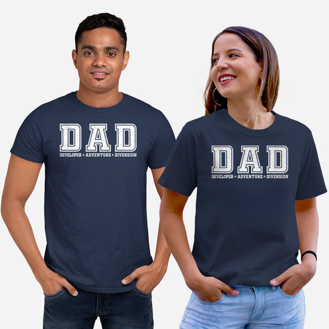 Developer Of Adventure And Diversion-Unisex-Basic-Tee-NMdesign