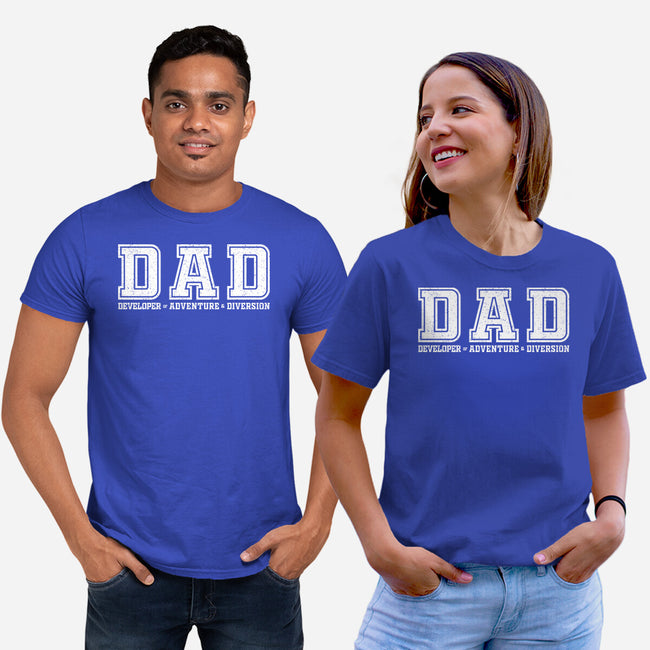 Developer Of Adventure And Diversion-Unisex-Basic-Tee-NMdesign