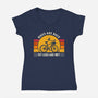 Bikes Are Back Vintage Cycling-Womens-V-Neck-Tee-sachpica