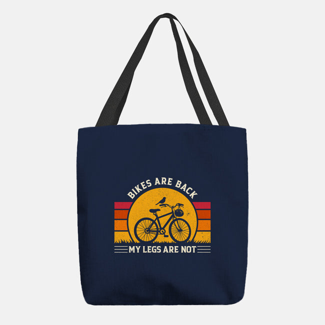 Bikes Are Back Vintage Cycling-None-Basic Tote-Bag-sachpica