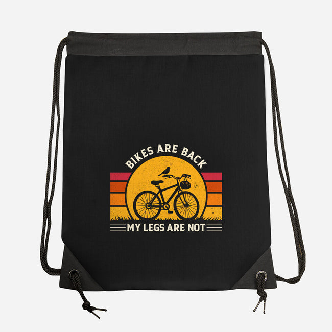 Bikes Are Back Vintage Cycling-None-Drawstring-Bag-sachpica