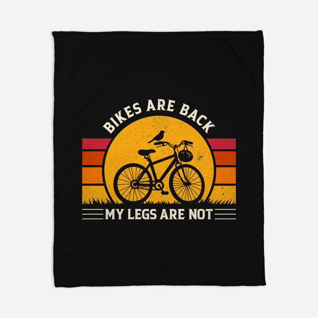 Bikes Are Back Vintage Cycling-None-Fleece-Blanket-sachpica