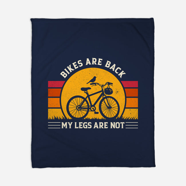 Bikes Are Back Vintage Cycling-None-Fleece-Blanket-sachpica