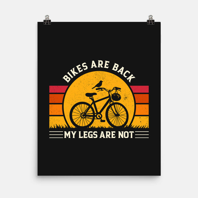 Bikes Are Back Vintage Cycling-None-Matte-Poster-sachpica