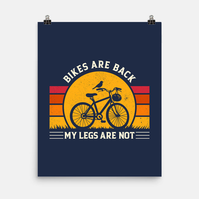 Bikes Are Back Vintage Cycling-None-Matte-Poster-sachpica
