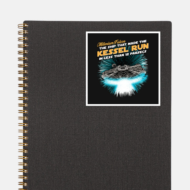 Kessel Run-None-Glossy-Sticker-Tronyx79