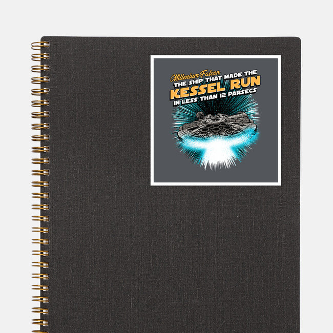 Kessel Run-None-Glossy-Sticker-Tronyx79