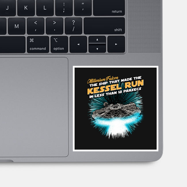 Kessel Run-None-Glossy-Sticker-Tronyx79