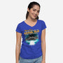 Kessel Run-Womens-V-Neck-Tee-Tronyx79