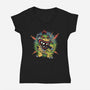 Taking The Power Back-Womens-V-Neck-Tee-glitchygorilla