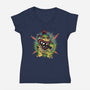 Taking The Power Back-Womens-V-Neck-Tee-glitchygorilla