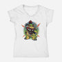 Taking The Power Back-Womens-V-Neck-Tee-glitchygorilla