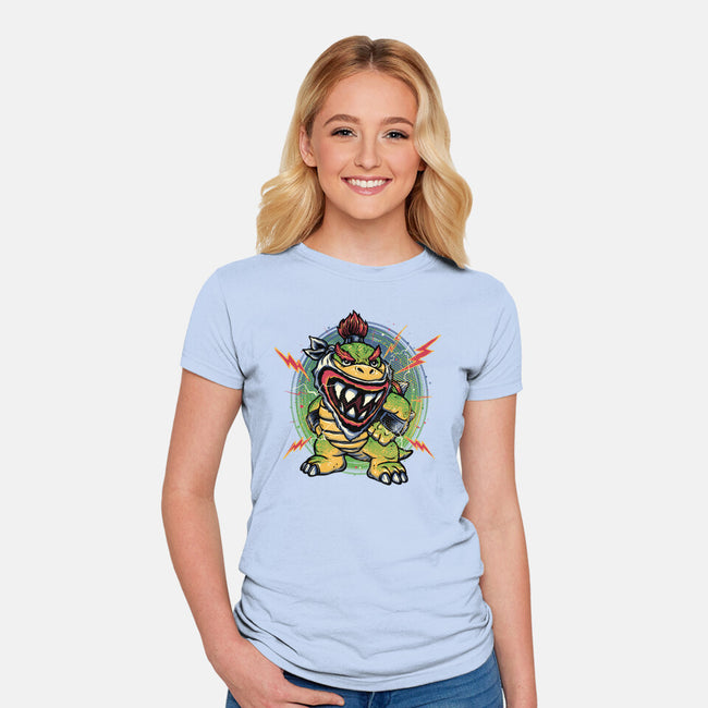 Taking The Power Back-Womens-Fitted-Tee-glitchygorilla