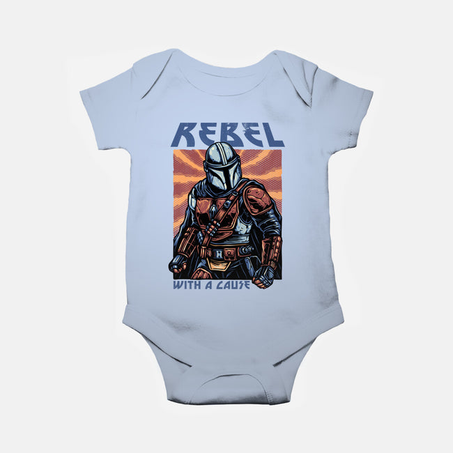 Rebel With A Cause-Baby-Basic-Onesie-glitchygorilla