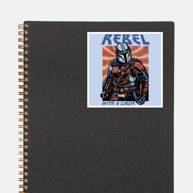Rebel With A Cause-None-Glossy-Sticker-glitchygorilla