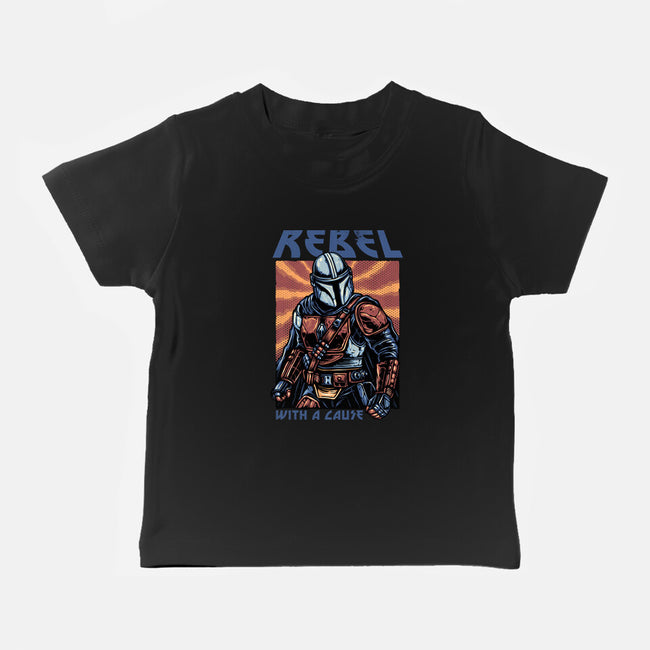Rebel With A Cause-Baby-Basic-Tee-glitchygorilla