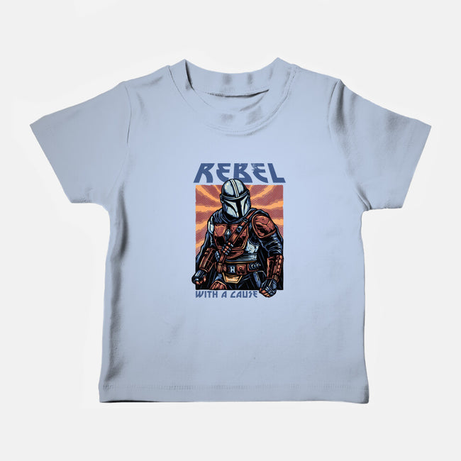 Rebel With A Cause-Baby-Basic-Tee-glitchygorilla