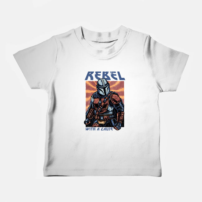 Rebel With A Cause-Baby-Basic-Tee-glitchygorilla