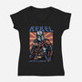 Rebel With A Cause-Womens-V-Neck-Tee-glitchygorilla