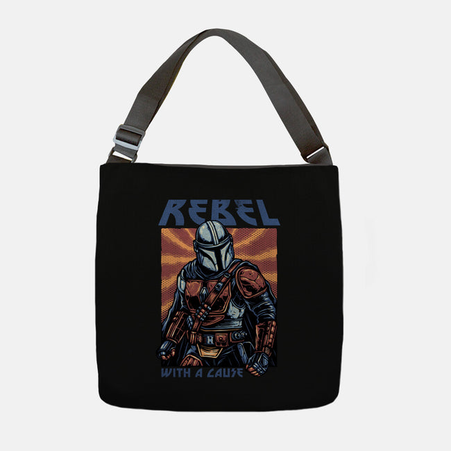 Rebel With A Cause-None-Adjustable Tote-Bag-glitchygorilla