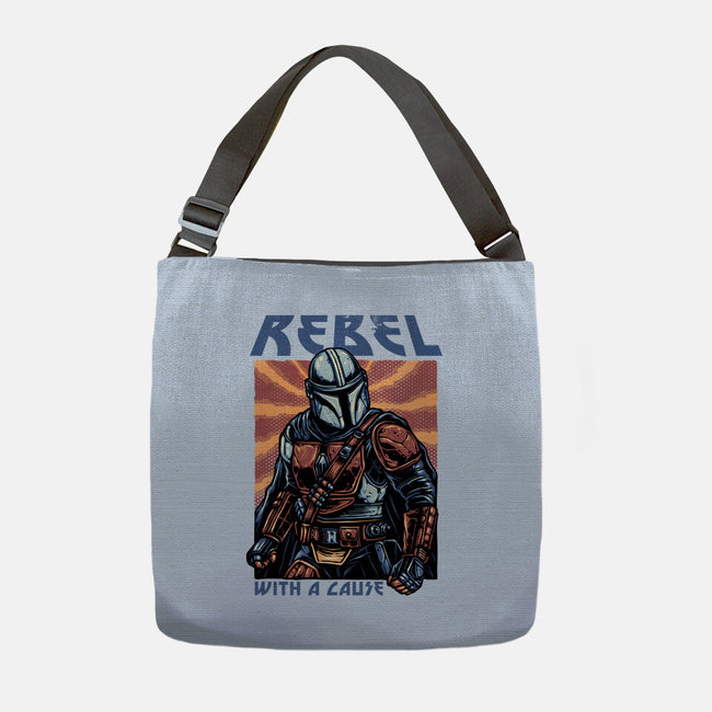 Rebel With A Cause-None-Adjustable Tote-Bag-glitchygorilla