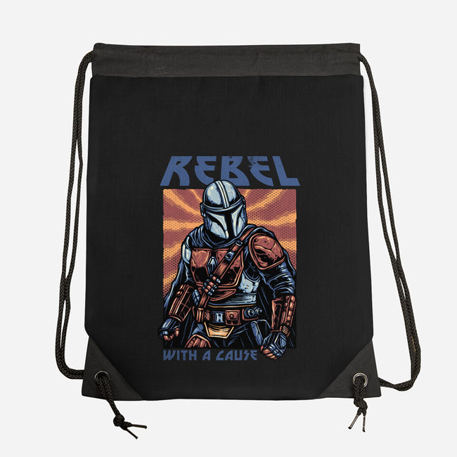 Rebel With A Cause-None-Drawstring-Bag-glitchygorilla